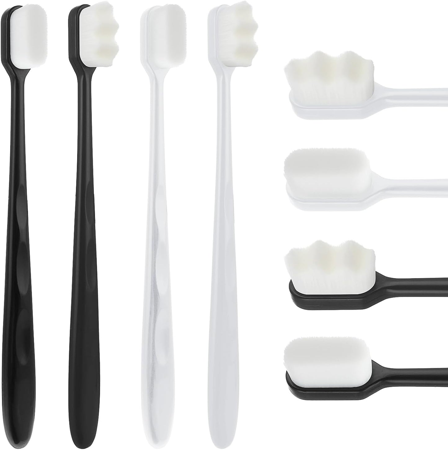 Nano Toothbrush with Travel Case | Ultra Soft Micro-Nano Bristles | Gentle Toothbrush for Sensitive Gums | Suitable for Adults & Kids | Random Color