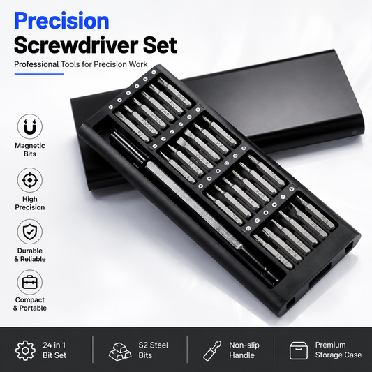 24 In 1 Screwdriver Bit Set Magnetic Disassembly Tool Durable Compact And Versatile Repair Kit For Daily Use