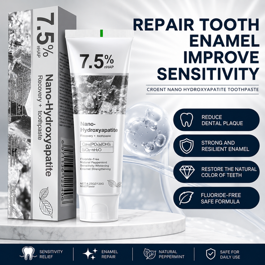 Holydeer Recovery Toothpaste | 7.5% Nano-Hydroxyapatite For Enamel Repair & Whitening - 120Gram