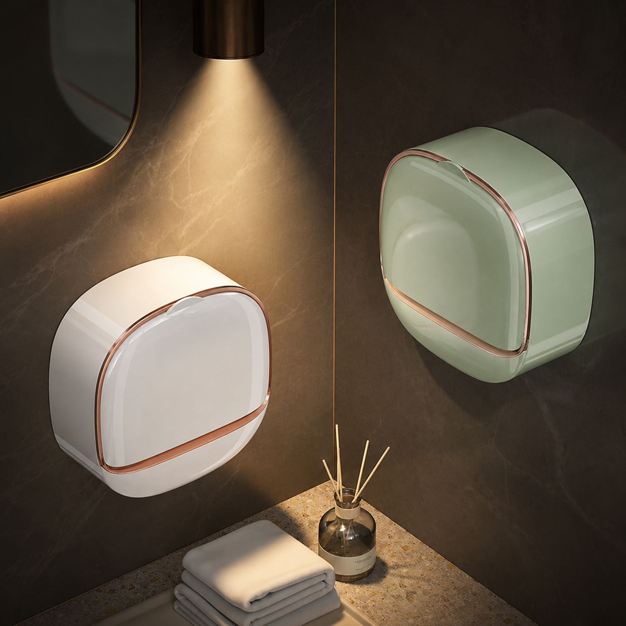 1PC Soap Box Wall Mounted Light Luxury Soap Holder Punch Free Drain Laundry Soap Box Easy Cleaning | Random Colour