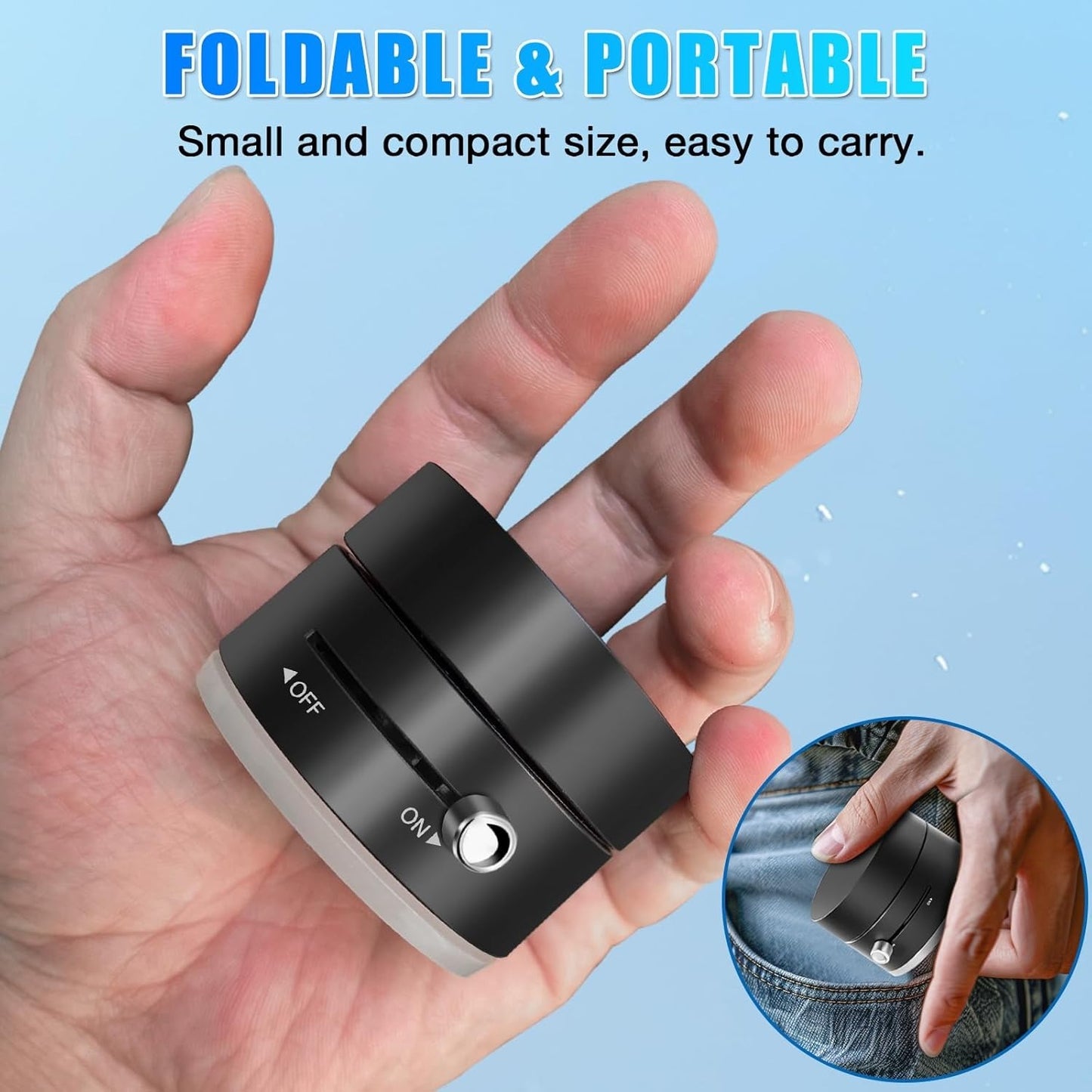 Premium Suction Cup Magnetic Mobile Holder – Obsidian Black Multi-Angle Retractable Folding Phone Mount for Car, Desk